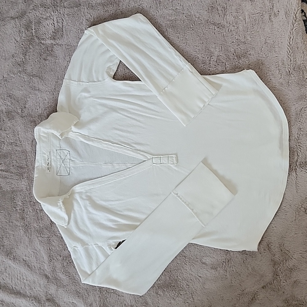Free People Collared Split Neck Top - Picture 8 of 16